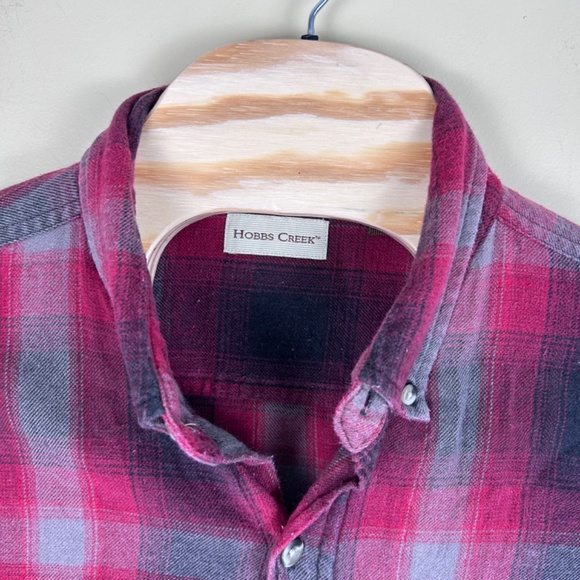 Vintage Men’s Flannel button down shirt size L - Picture 4 of 7